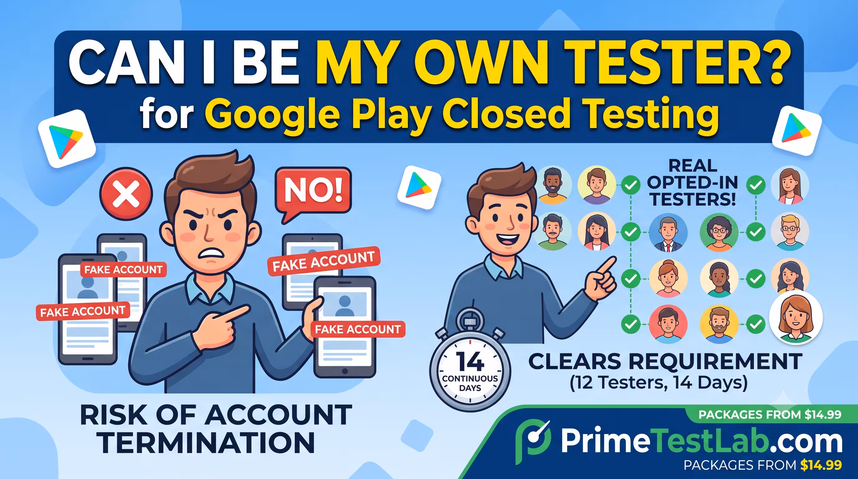 Can I Be My Own Google Play Tester? (2026)