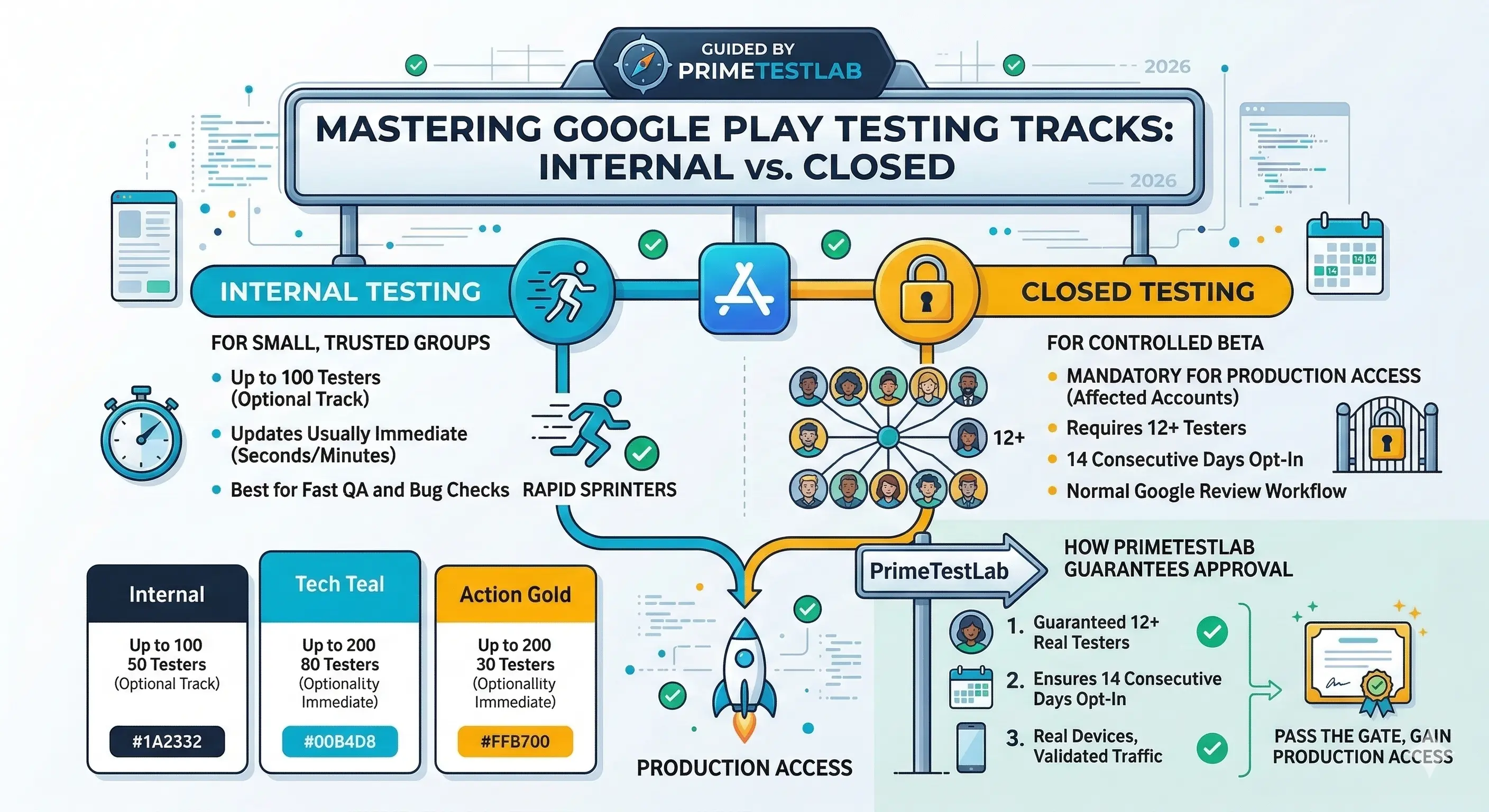 Internal vs Closed vs Open Testing on Google Play (2026)