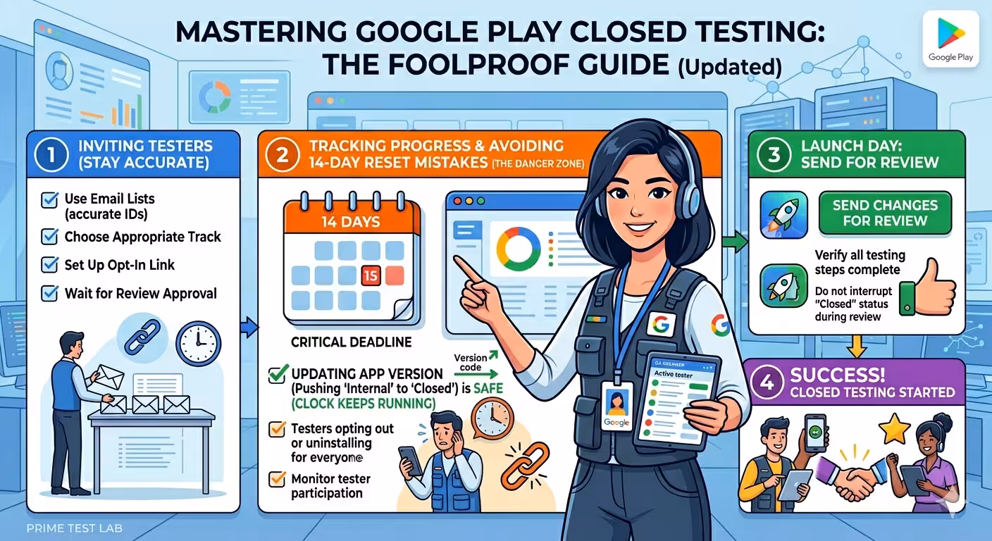 How to invite testers to Google Play closed testing - 2026 step-by-step guide